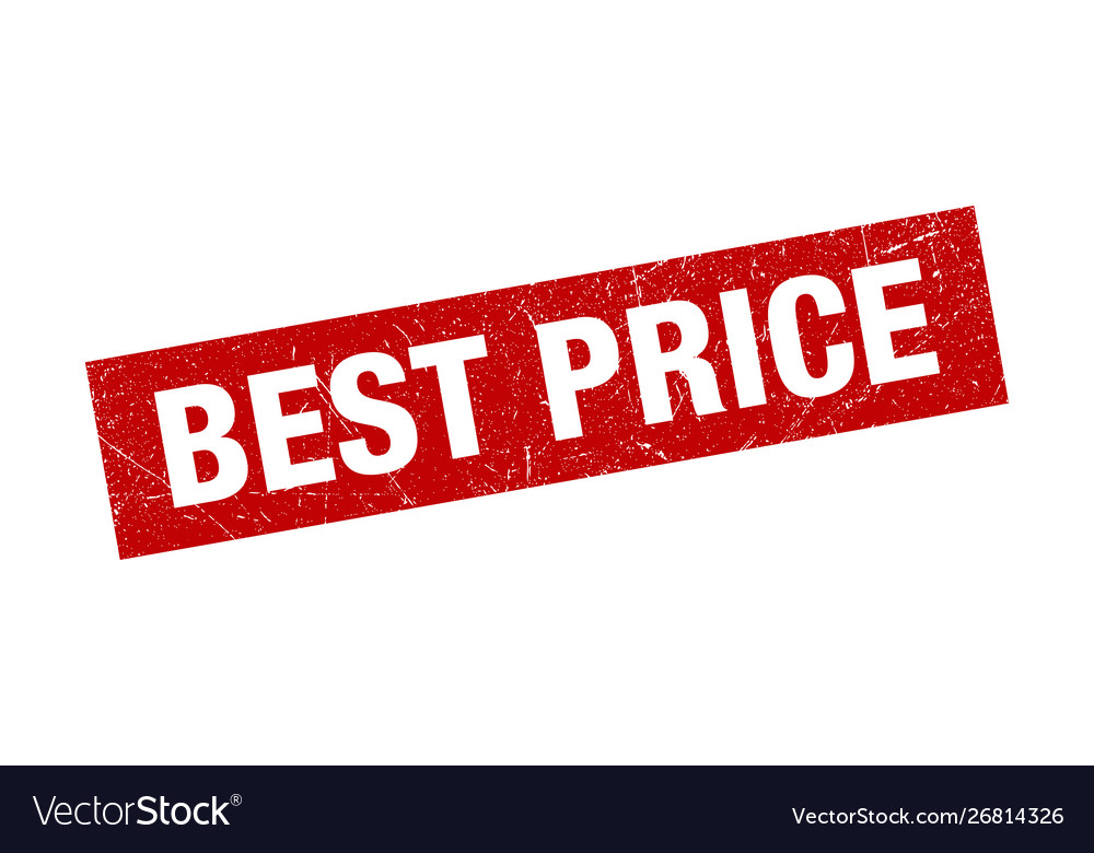 Best price stamp red grunge texture Royalty Free Vector