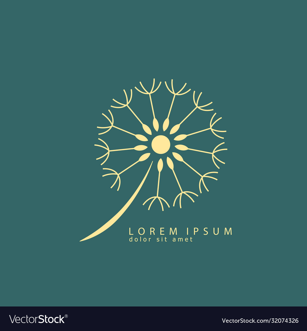 Dandelion logo template design