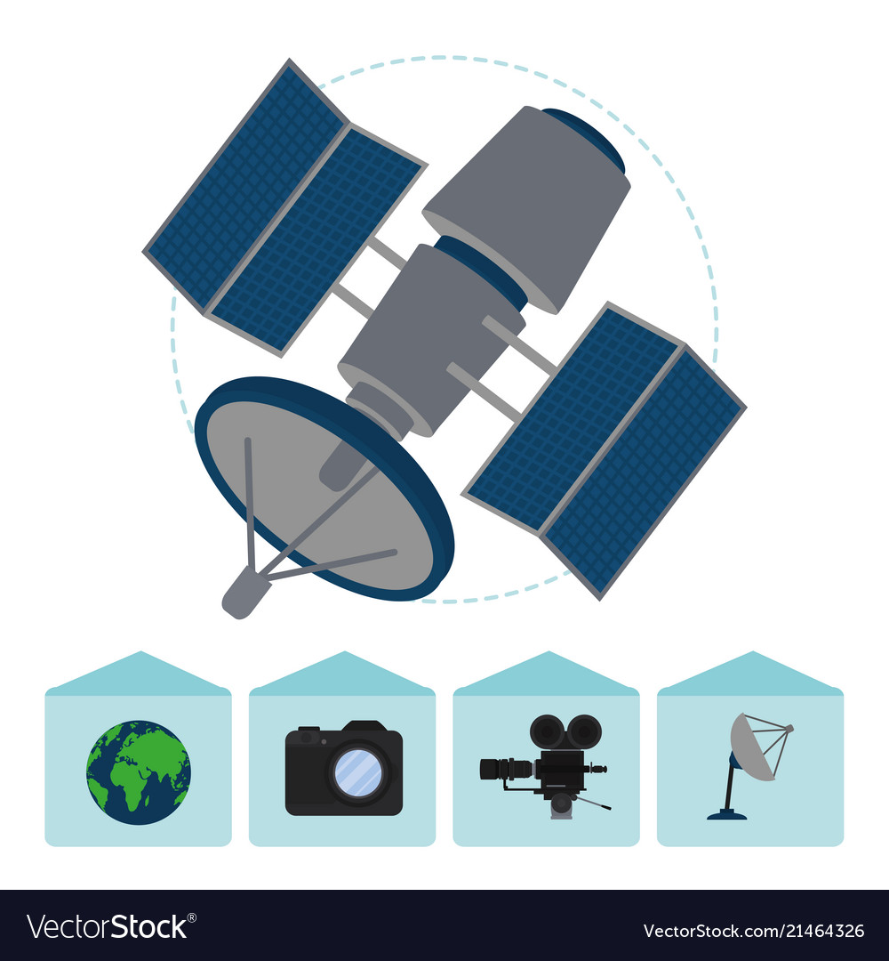 Set of journalism devices icons Royalty Free Vector Image