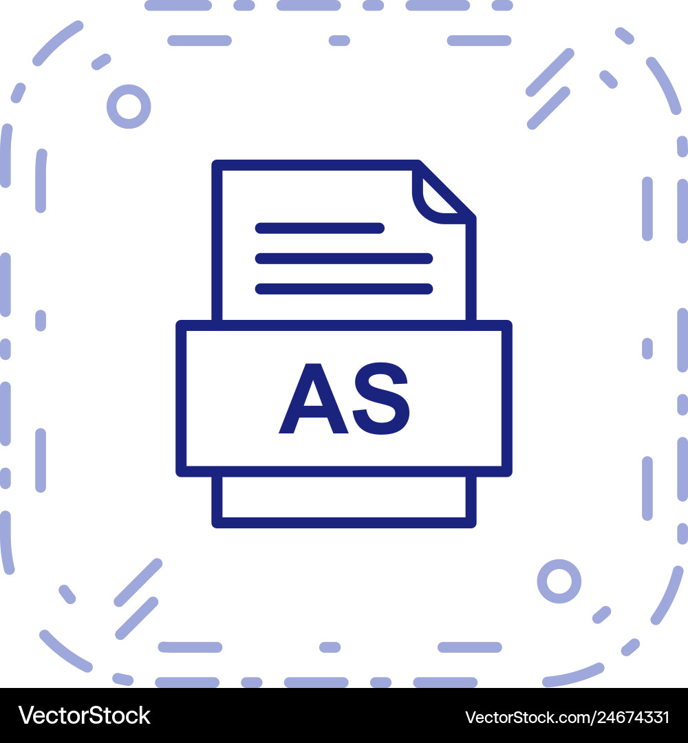 As file document icon Royalty Free Vector Image