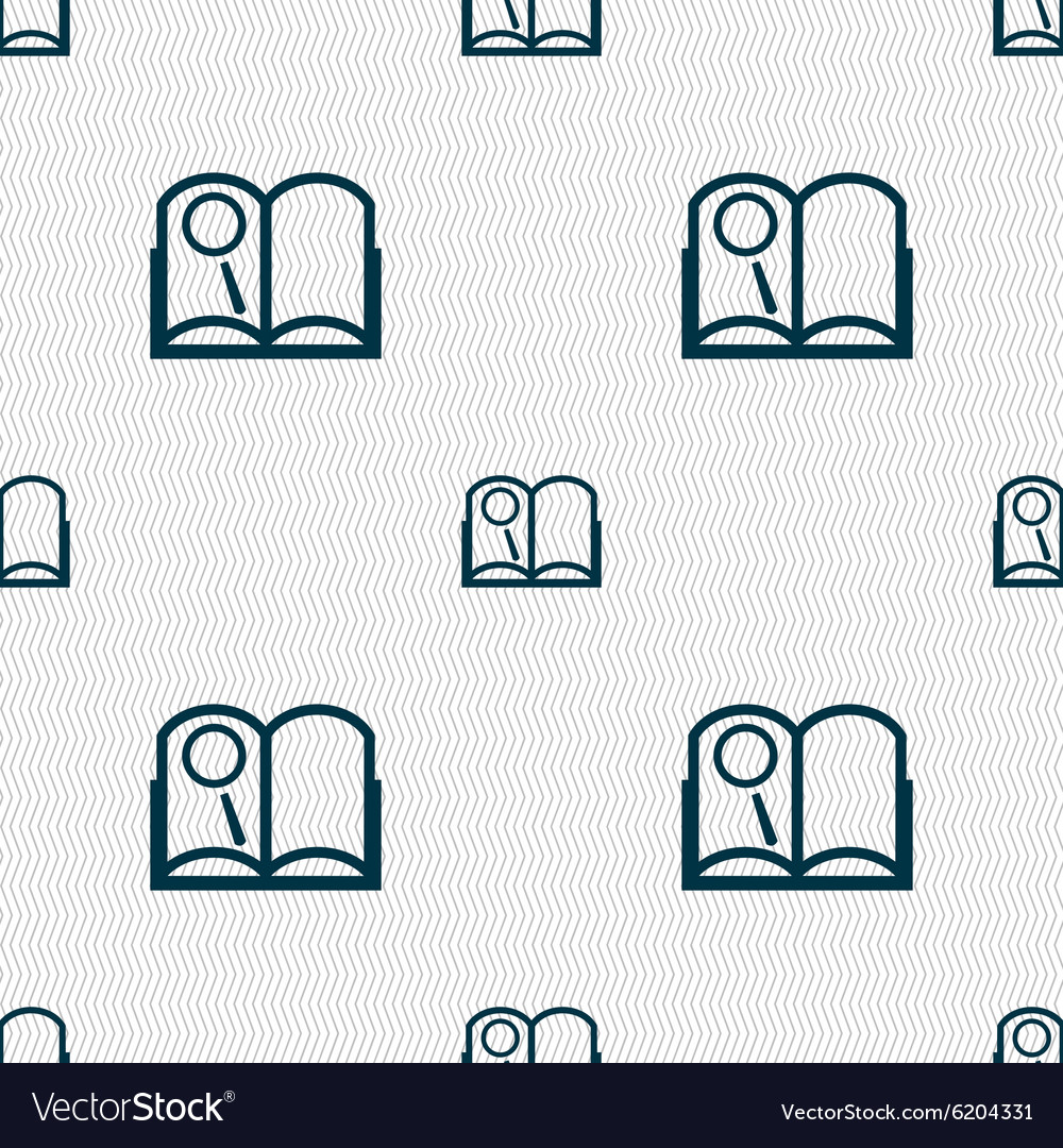 Book sign icon open symbol seamless abstract