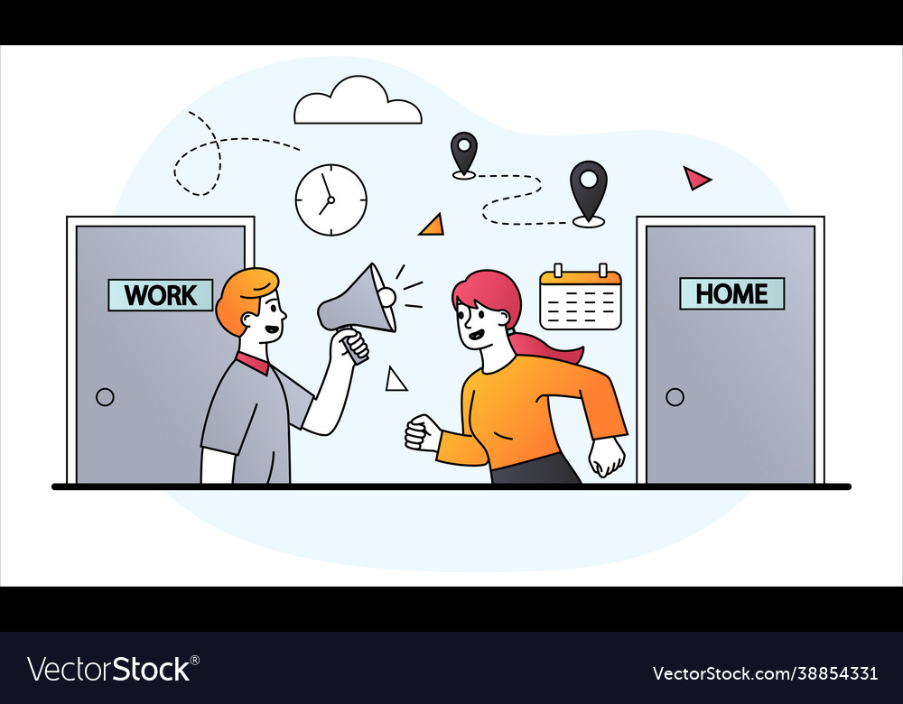 Employees return to work concept