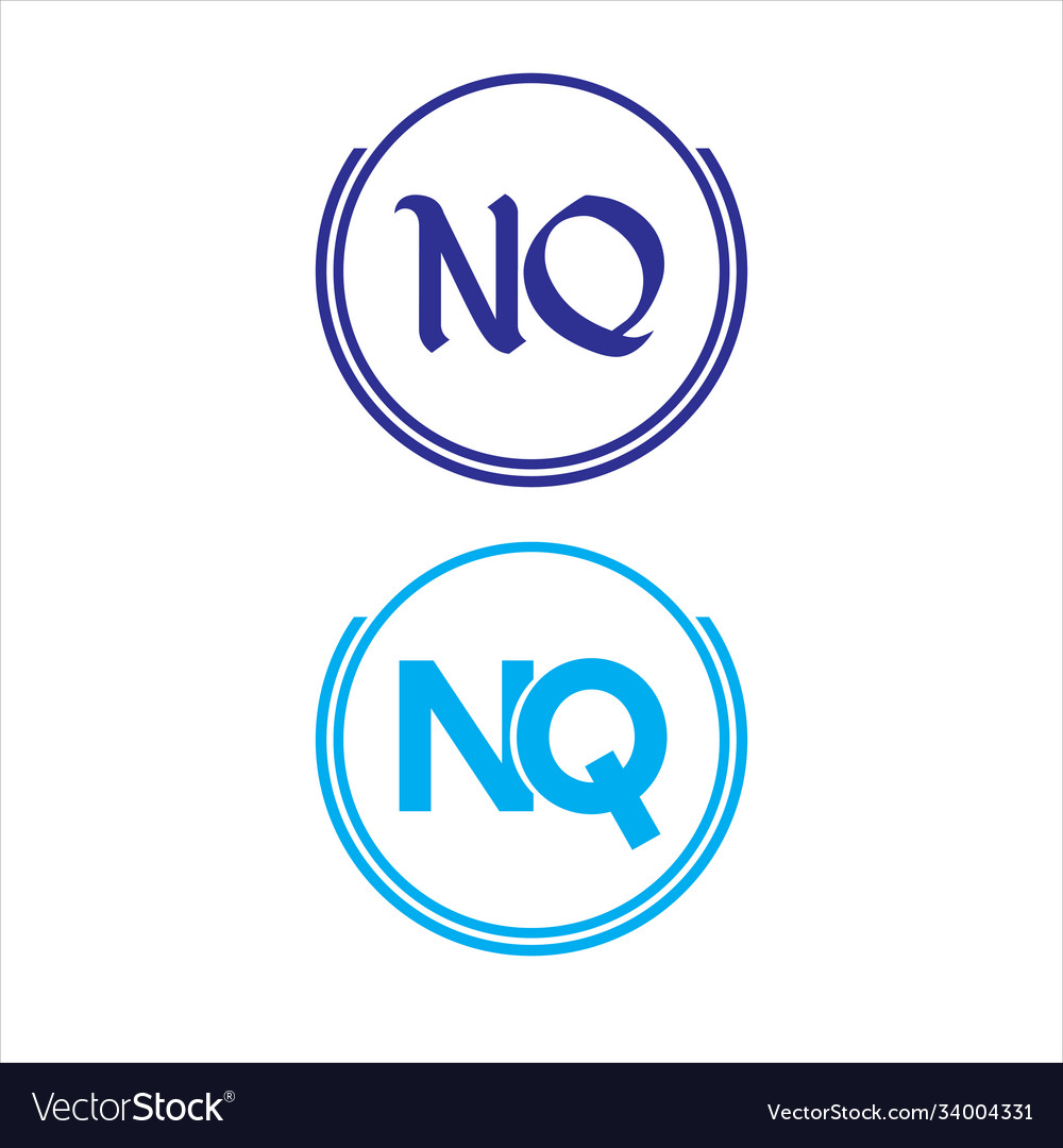 N q letter logo monogram design