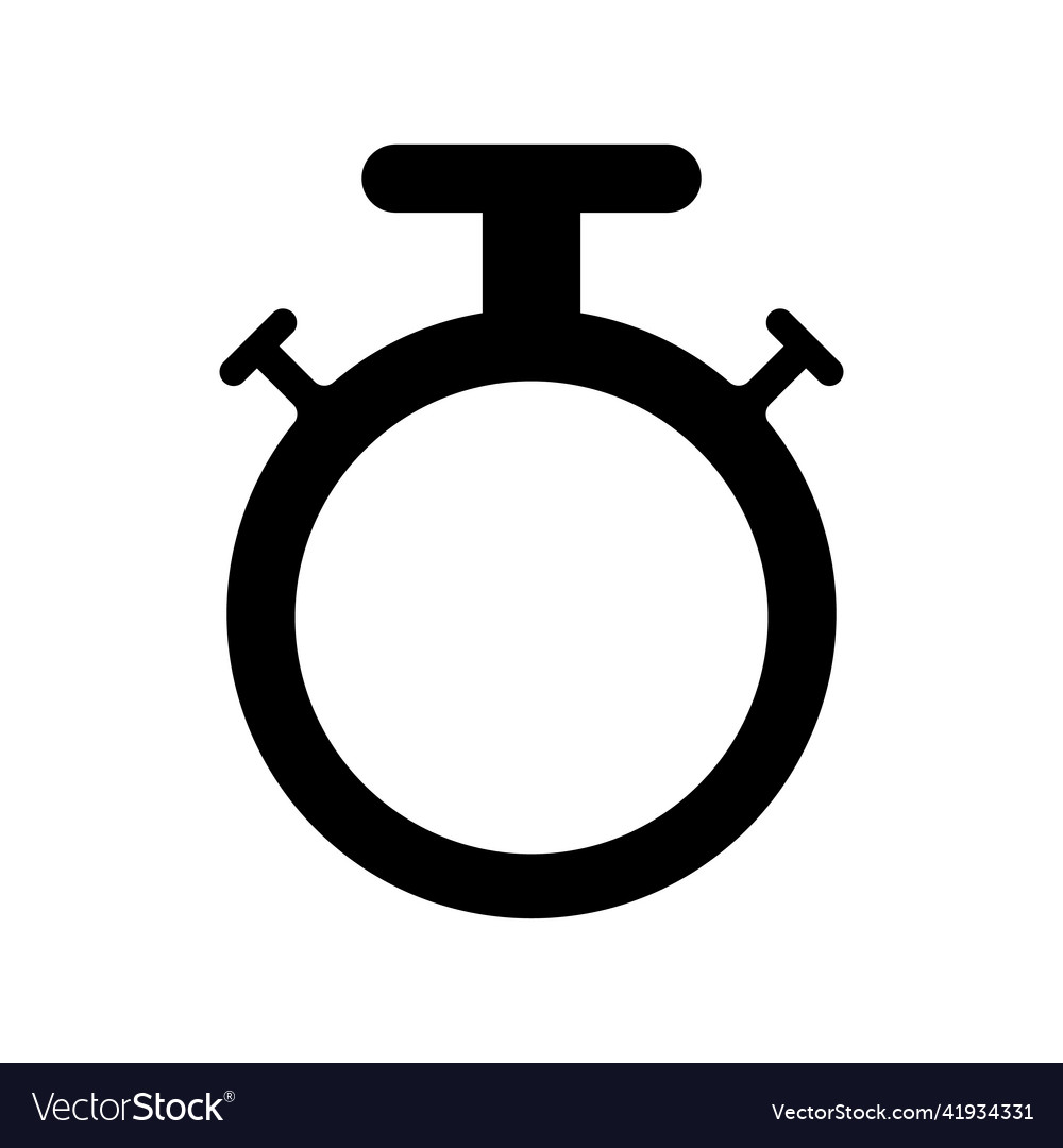 Stop time icon Royalty Free Vector Image - VectorStock