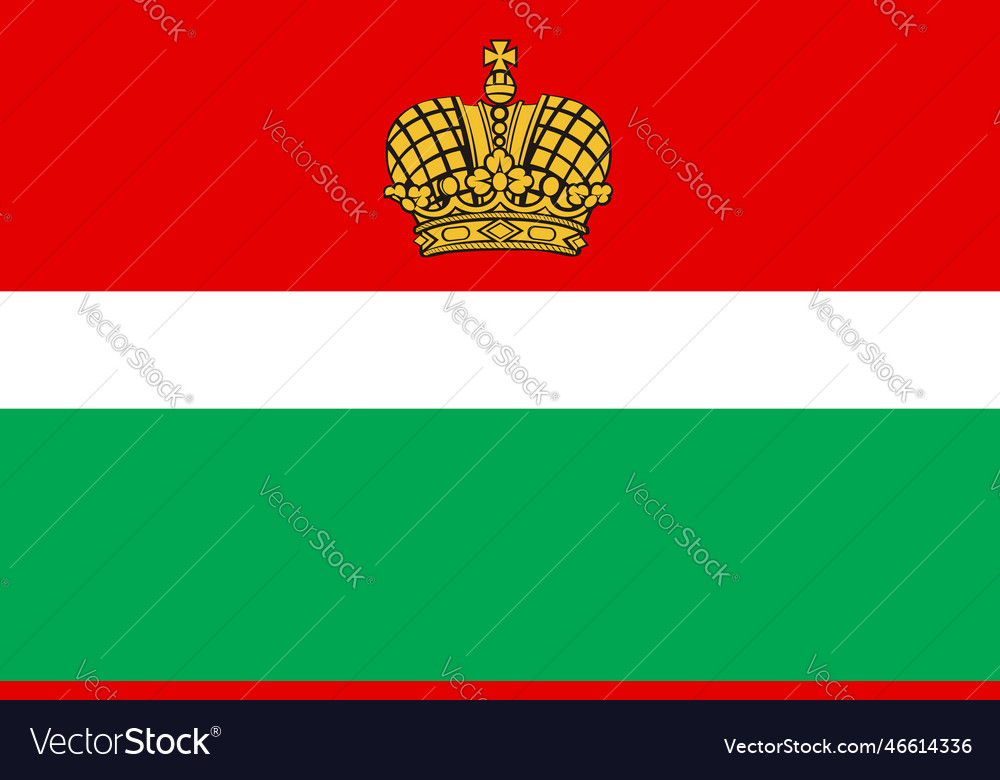 Flag of kaluga oblast russian federation russia Vector Image