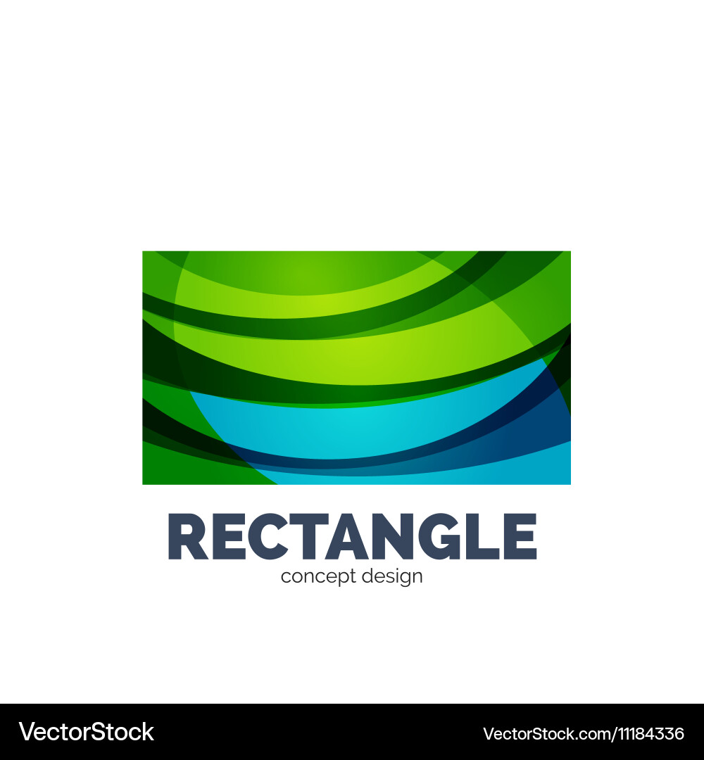 Rectangle logo Royalty Free Vector Image - VectorStock