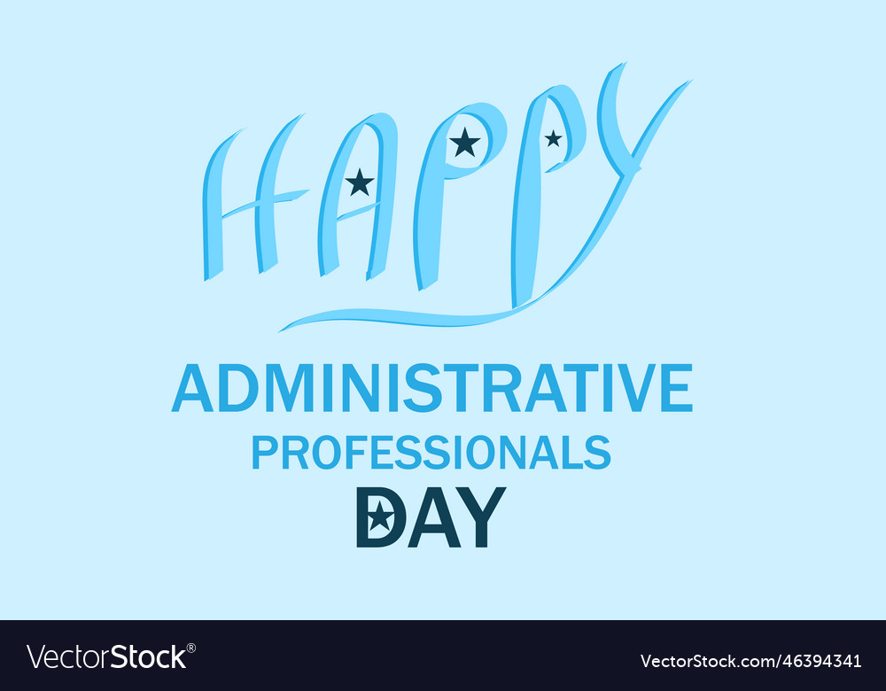 Happy administrative professionals day Royalty Free Vector