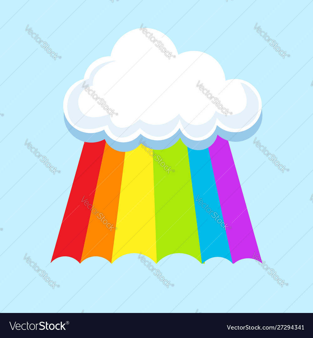 Lgbt Regenbogen in Wolken Symbol Symbol