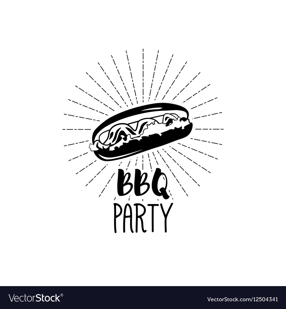 Monochrome hotdog logo templates and badges