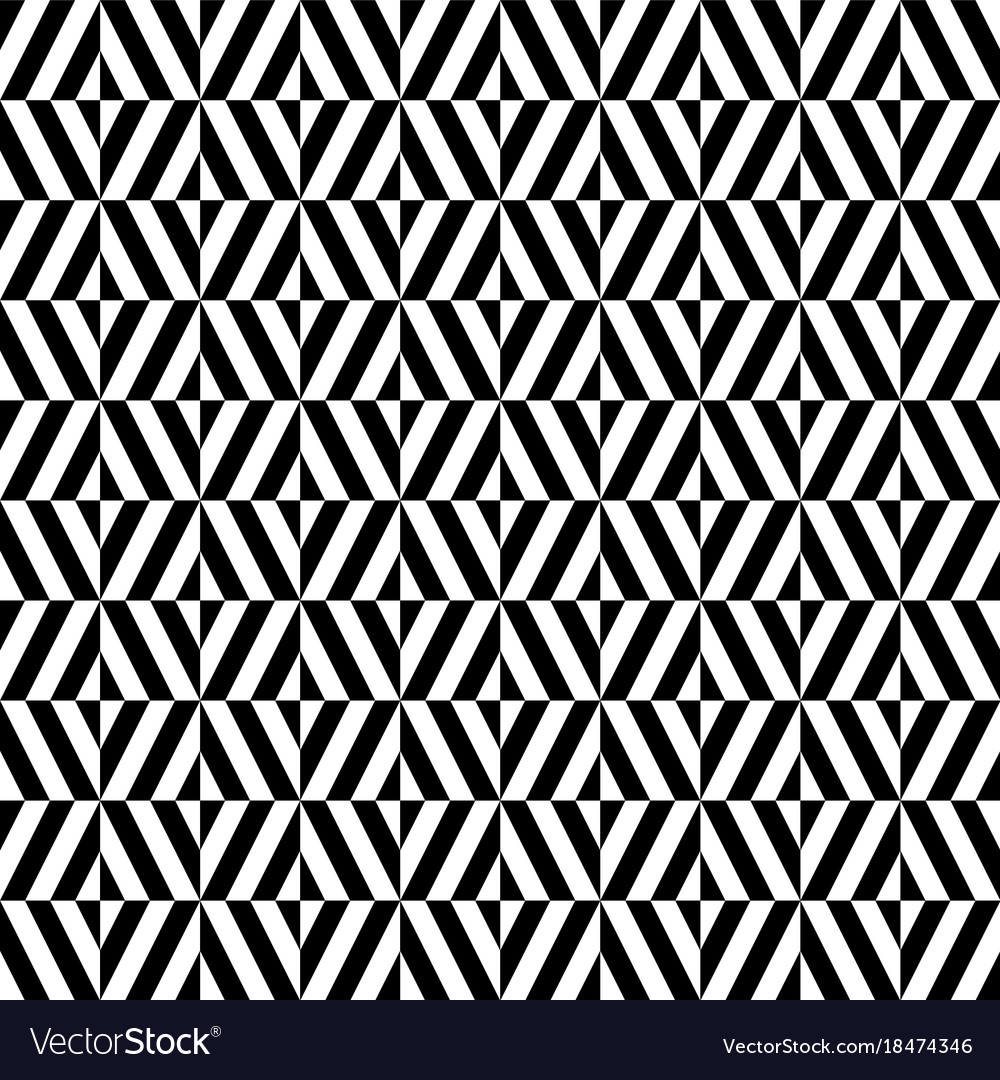 Black and white geometric seamless pattern Vector Image