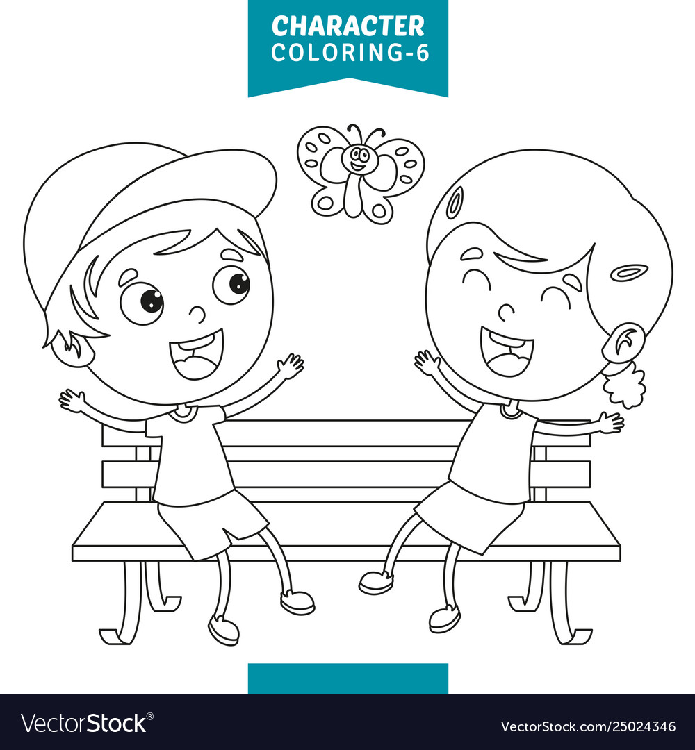 Character coloring page