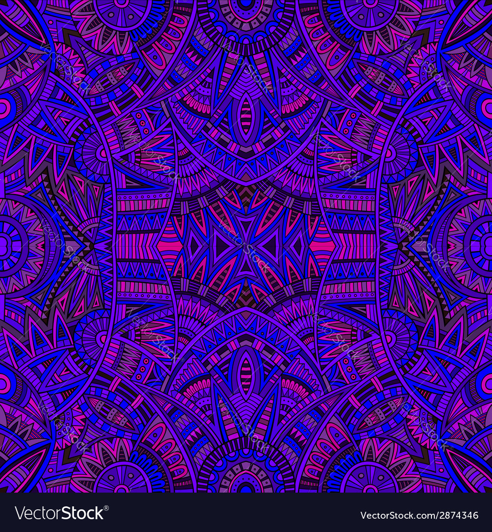 Tribal ethnic seamless pattern Royalty Free Vector Image