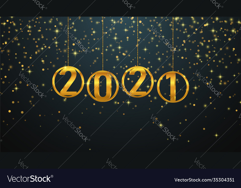 2021 happy new year background Royalty Free Vector Image