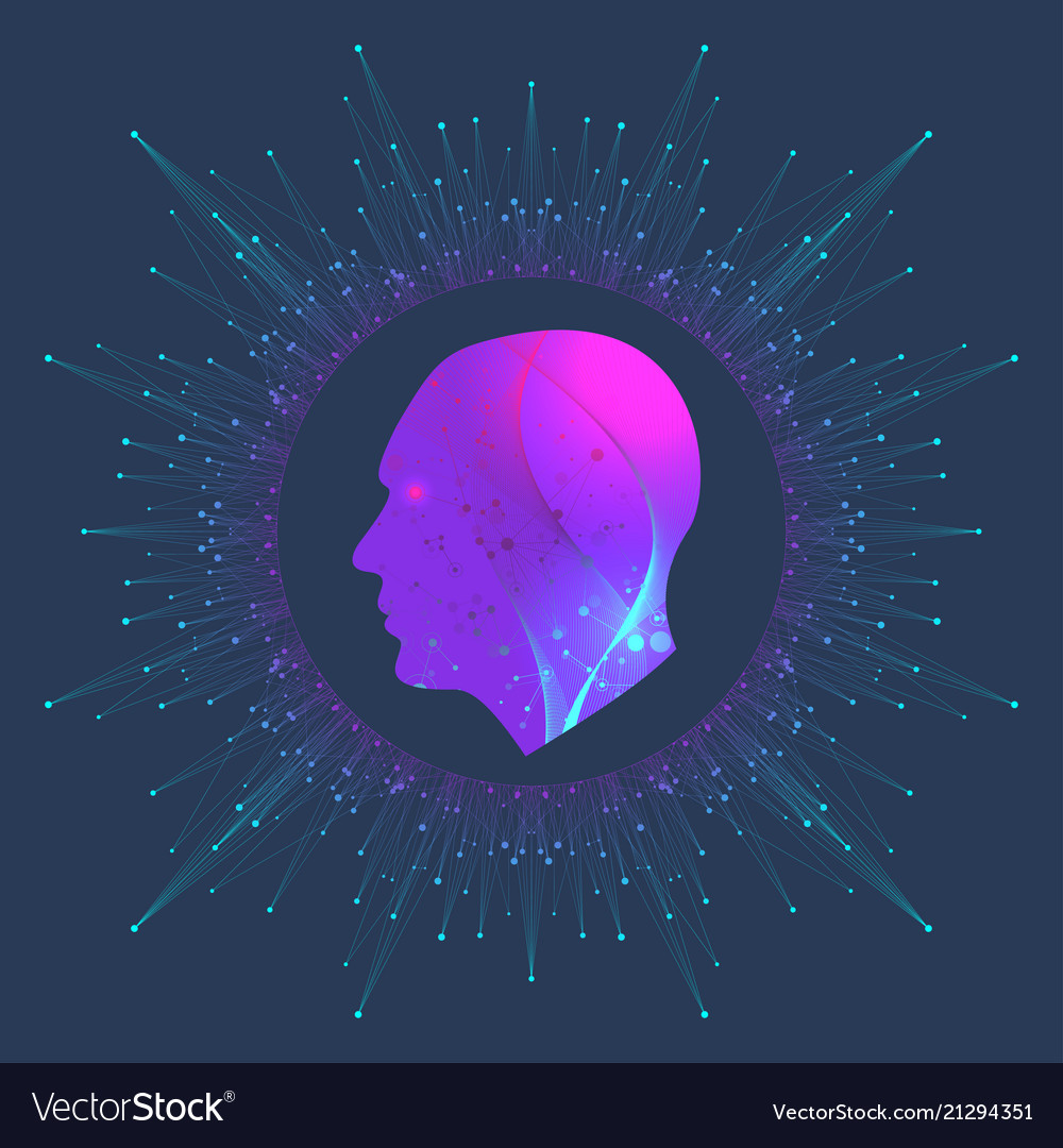 Artificial intelligence logo Royalty Free Vector Image