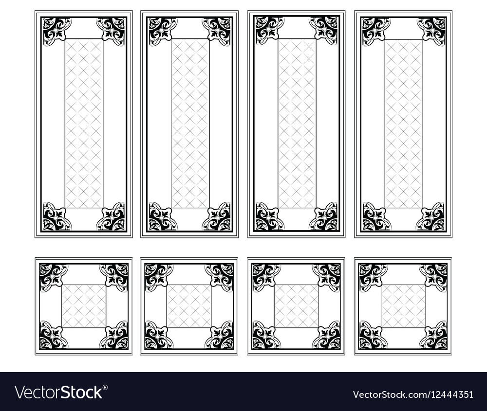 Decorative ornamented frames