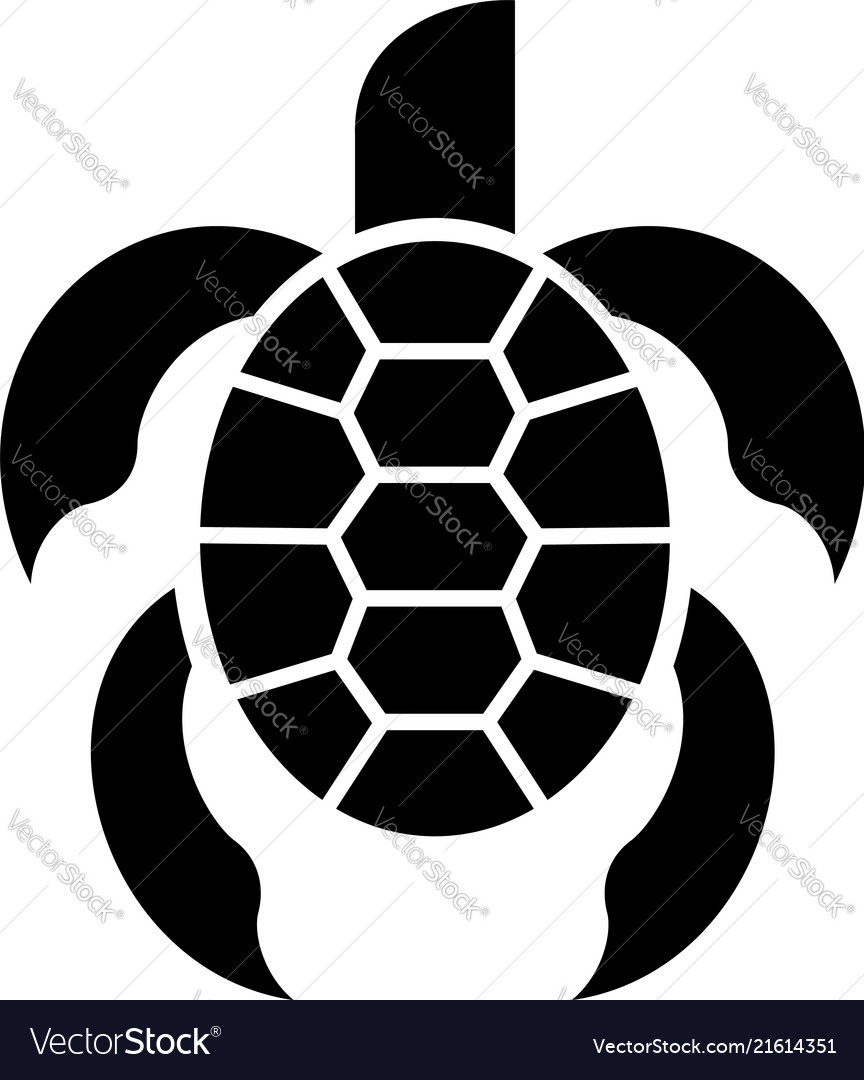 Kid turtle icon simple style Royalty Free Vector Image