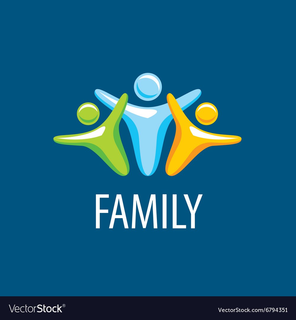 Logo family Royalty Free Vector Image - VectorStock