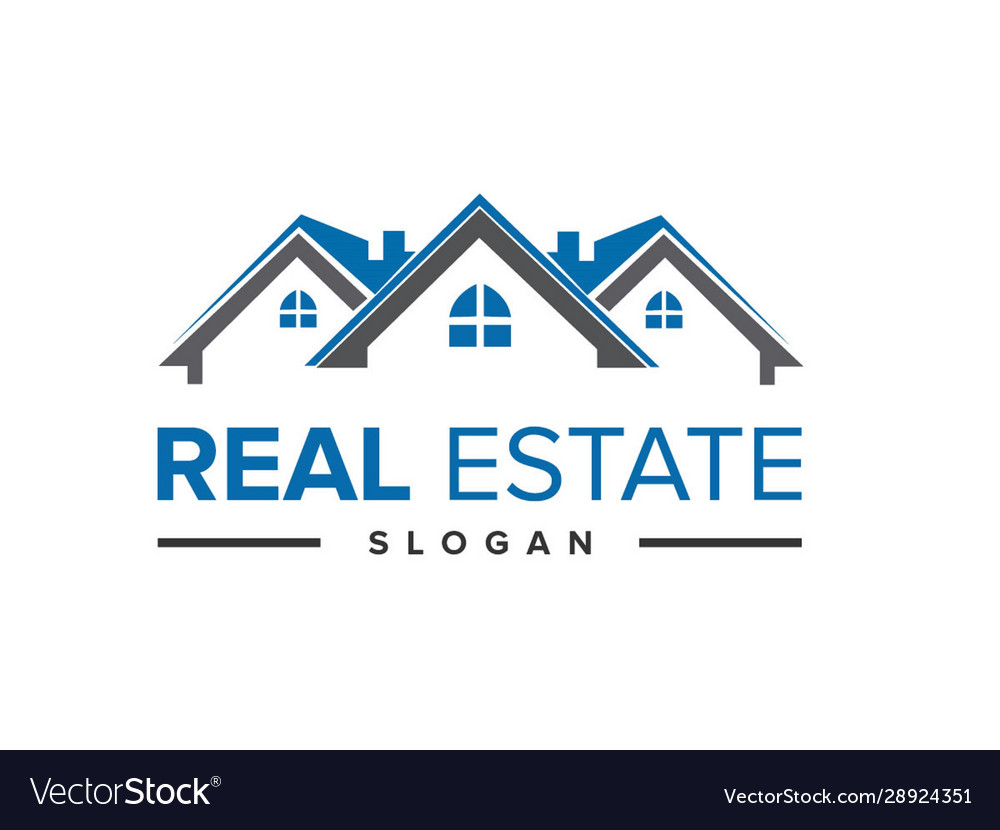 Real estate logo Royalty Free Vector Image - VectorStock