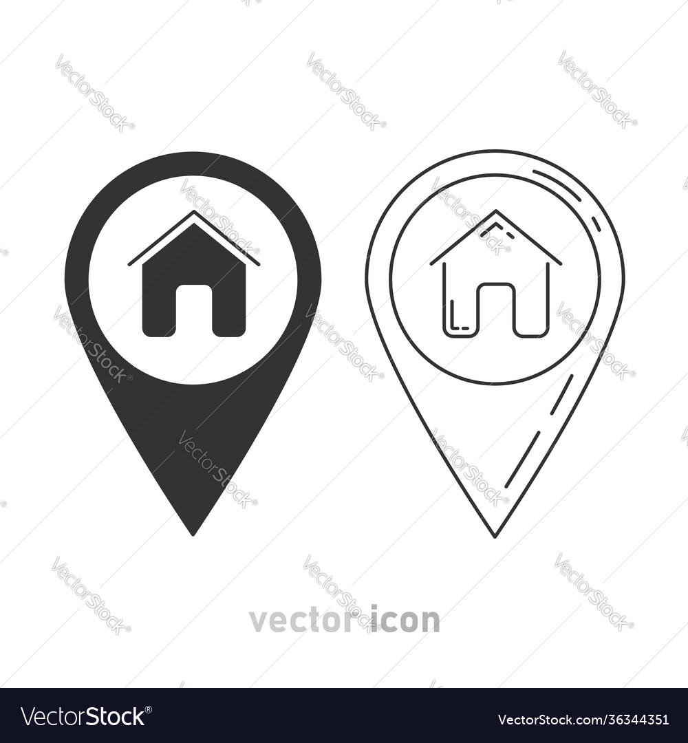 Zwei graue Homepointer Icons auf weißem Hintergrund