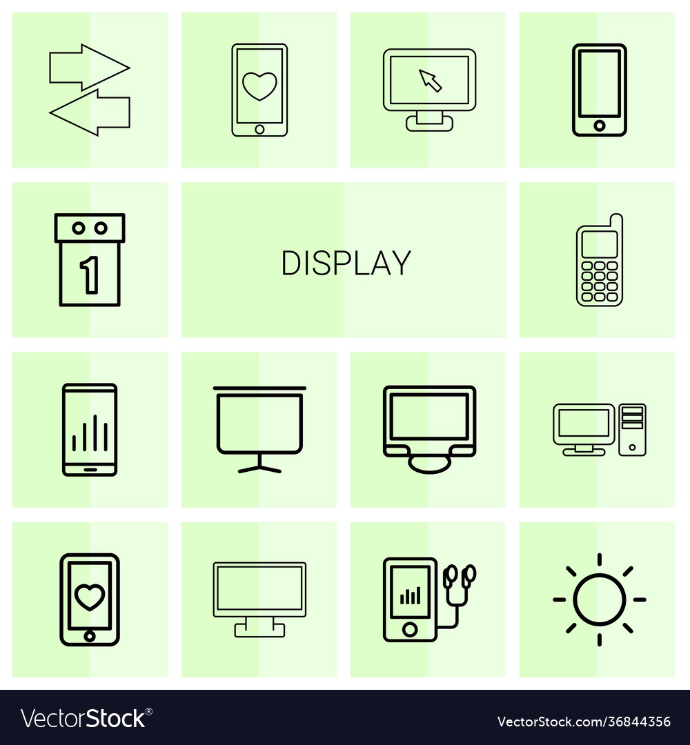 14 display icons