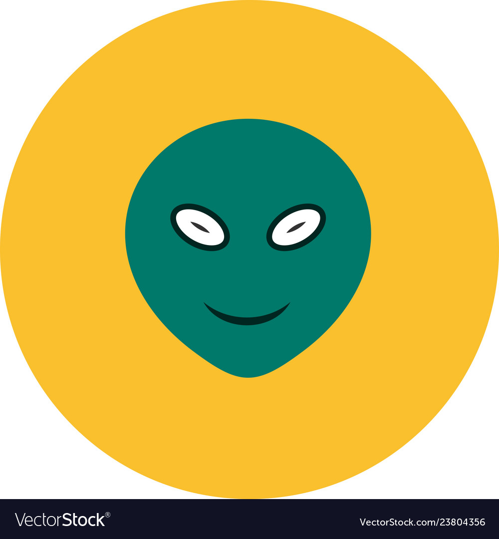 Alien emoji icon Royalty Free Vector Image - VectorStock