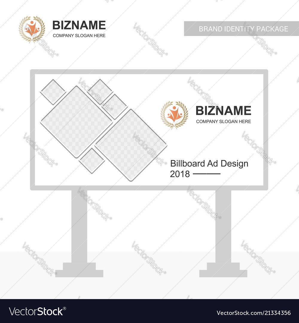 Company bill board design with creative