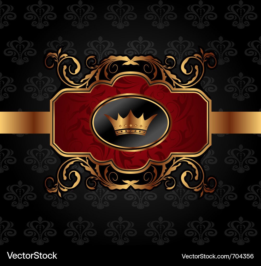 Gold vintage Royalty Free Vector Image - VectorStock