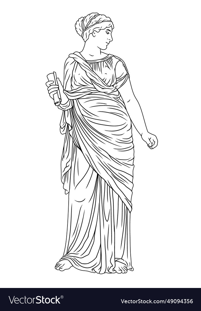 Greek women Royalty Free Vector Image - VectorStock