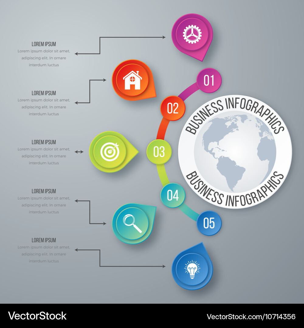 Infographic Royalty Free Vector Image - VectorStock