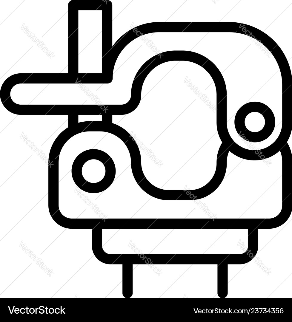 Swivel clamp icon outline style Royalty Free Vector Image