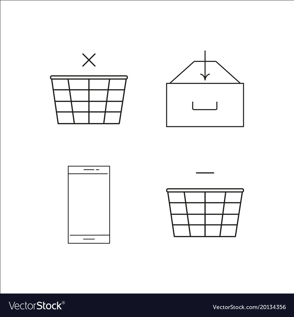 Web simple linear icon setsimple outline icons