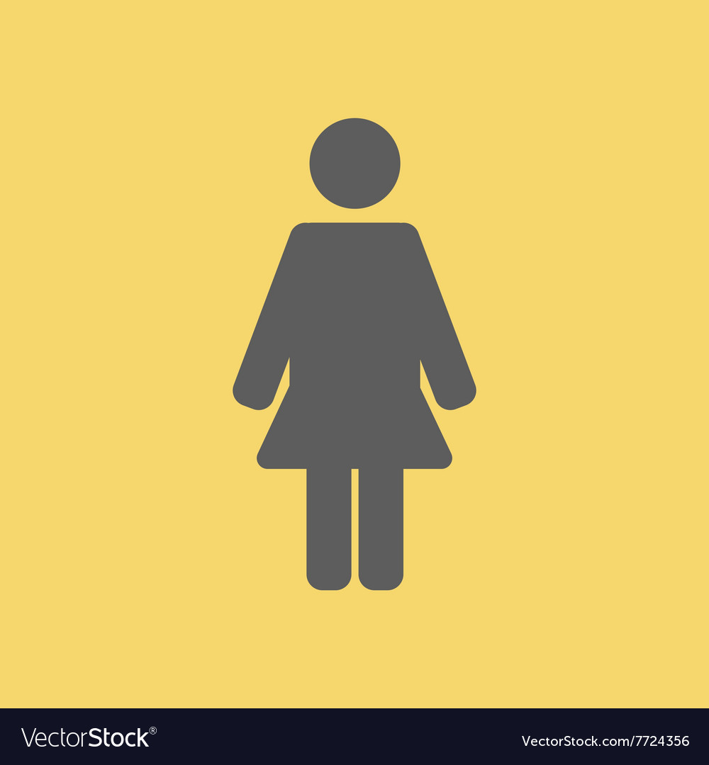 Woman sign icon Royalty Free Vector Image - VectorStock