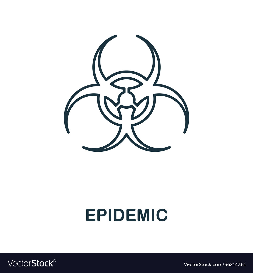 Epidemic icon simple from coronavirus collection Vector Image