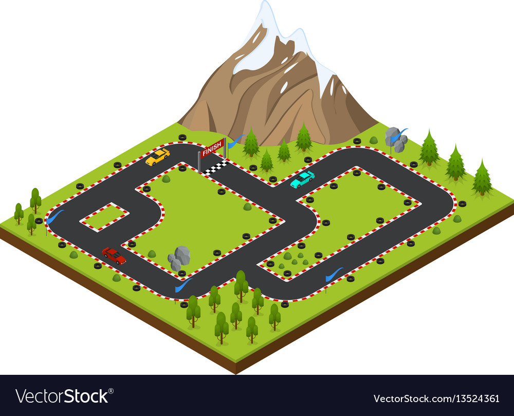 Track Racing ismetric view