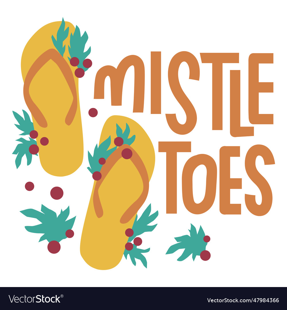 christmas-flip-flops-badge-flat-royalty-free-vector-image