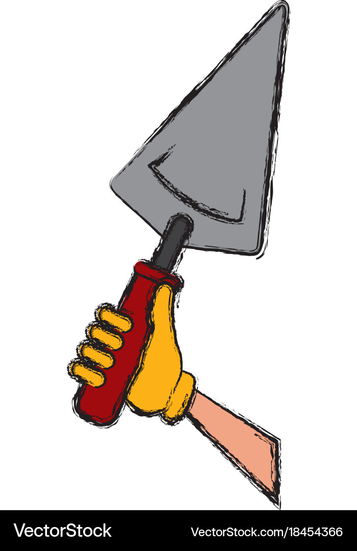 Construction spatula tool Royalty Free Vector Image