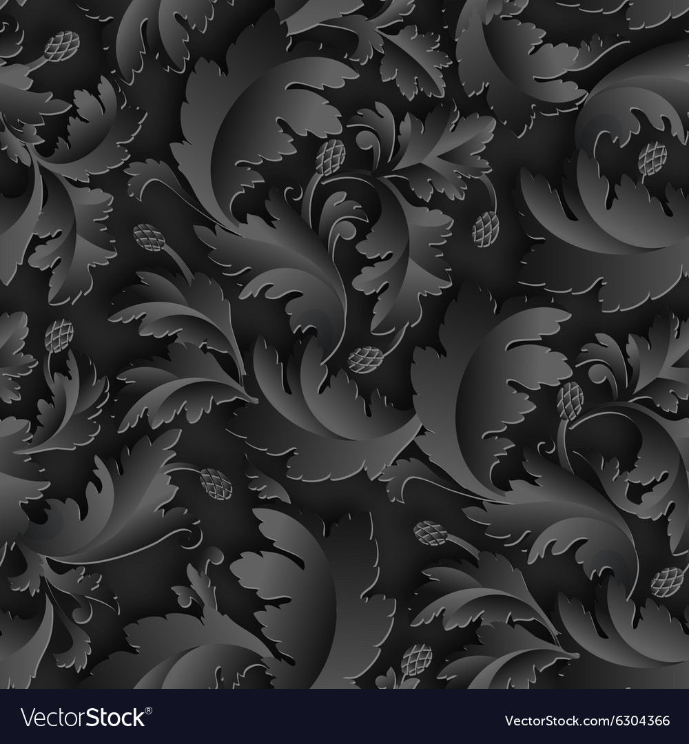 Empire seamless black paper pattern