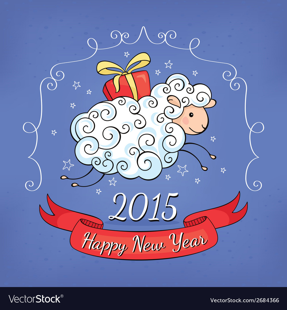 New year greeting card