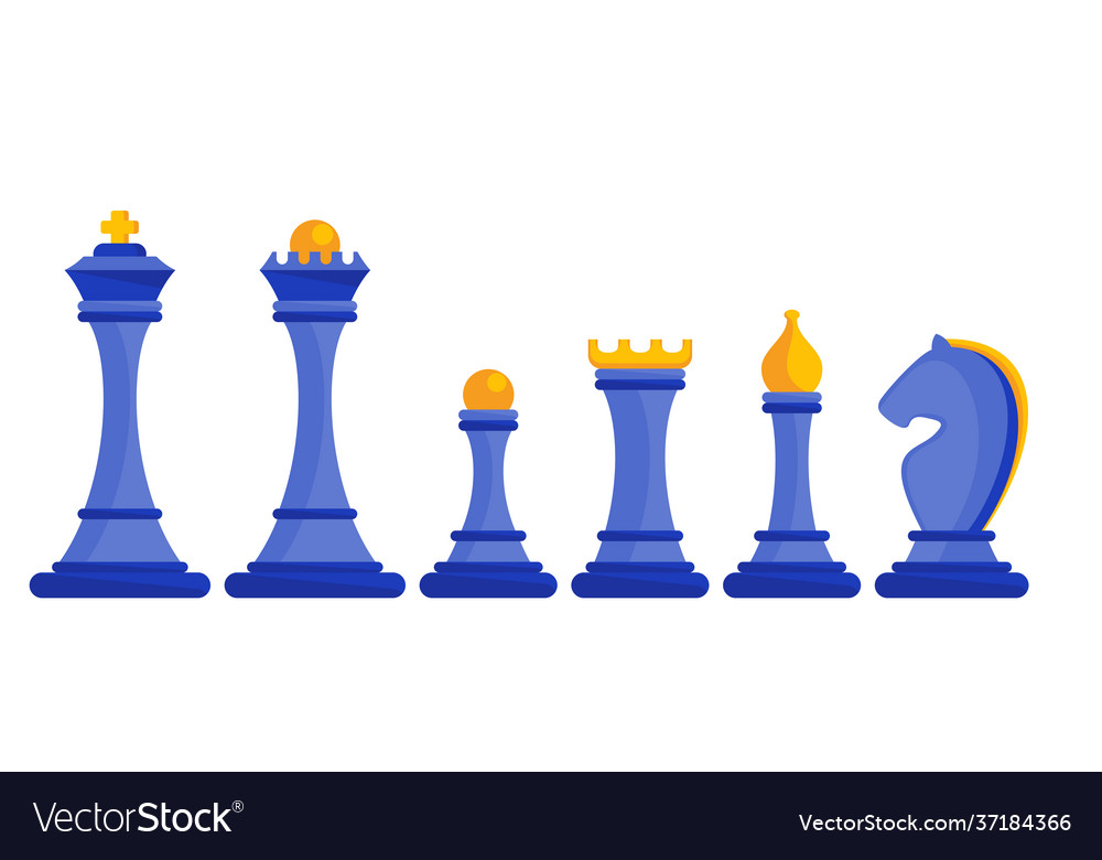 Chess king queen Royalty Free Vector Image - VectorStock