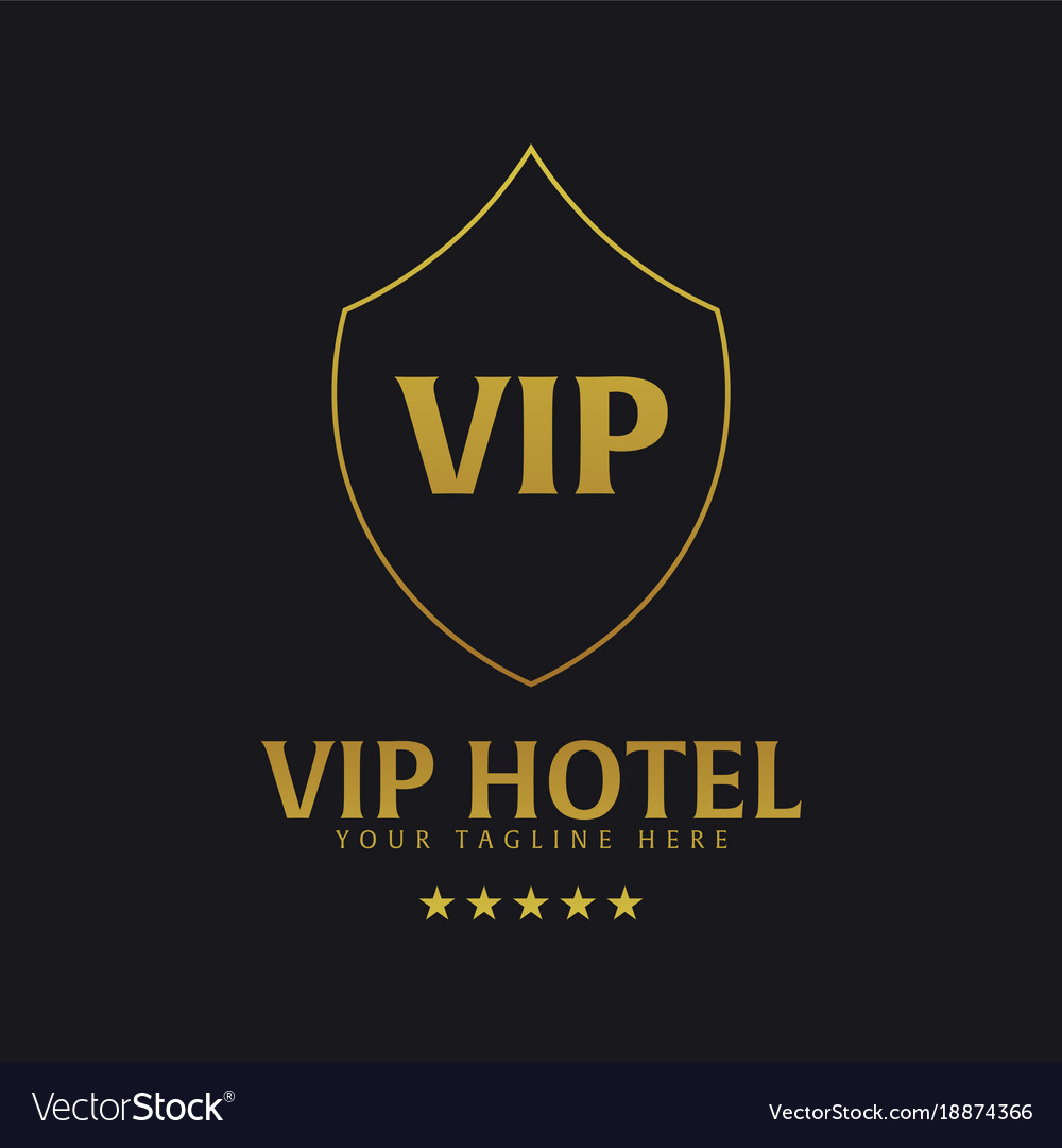 Vip Hotel Logo And Emblem Logo Royalty Free Vector Image