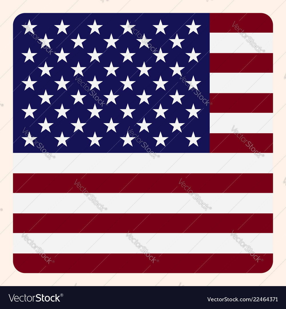 America square flag button social media