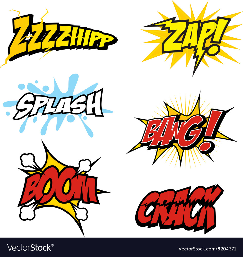 Comic Sound Effect Royalty Free Vector Image Vectorstock 