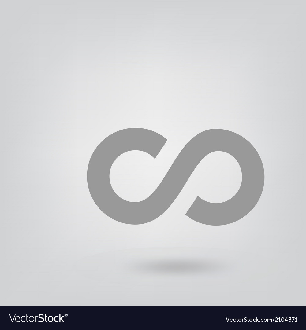 Infinity symbol Royalty Free Vector Image - VectorStock