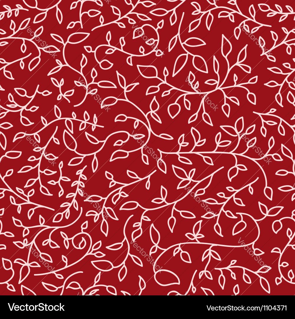 Leaves and branches seamless pattern Royalty Free Vector