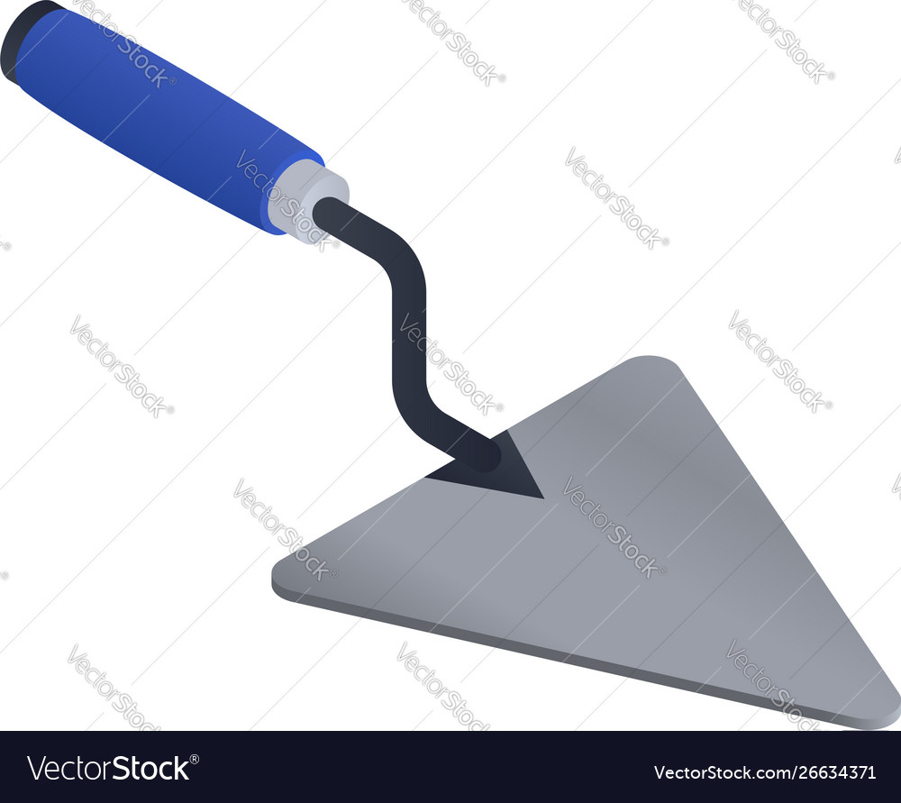 Trowel icon isometric style Royalty Free Vector Image