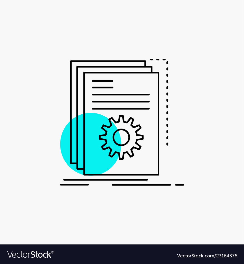 Erstellen von Entwicklerprogramm-Script-Line-Symbol vector image Erstellen von Entwicklerprogramm-Script-Line-Symbol
