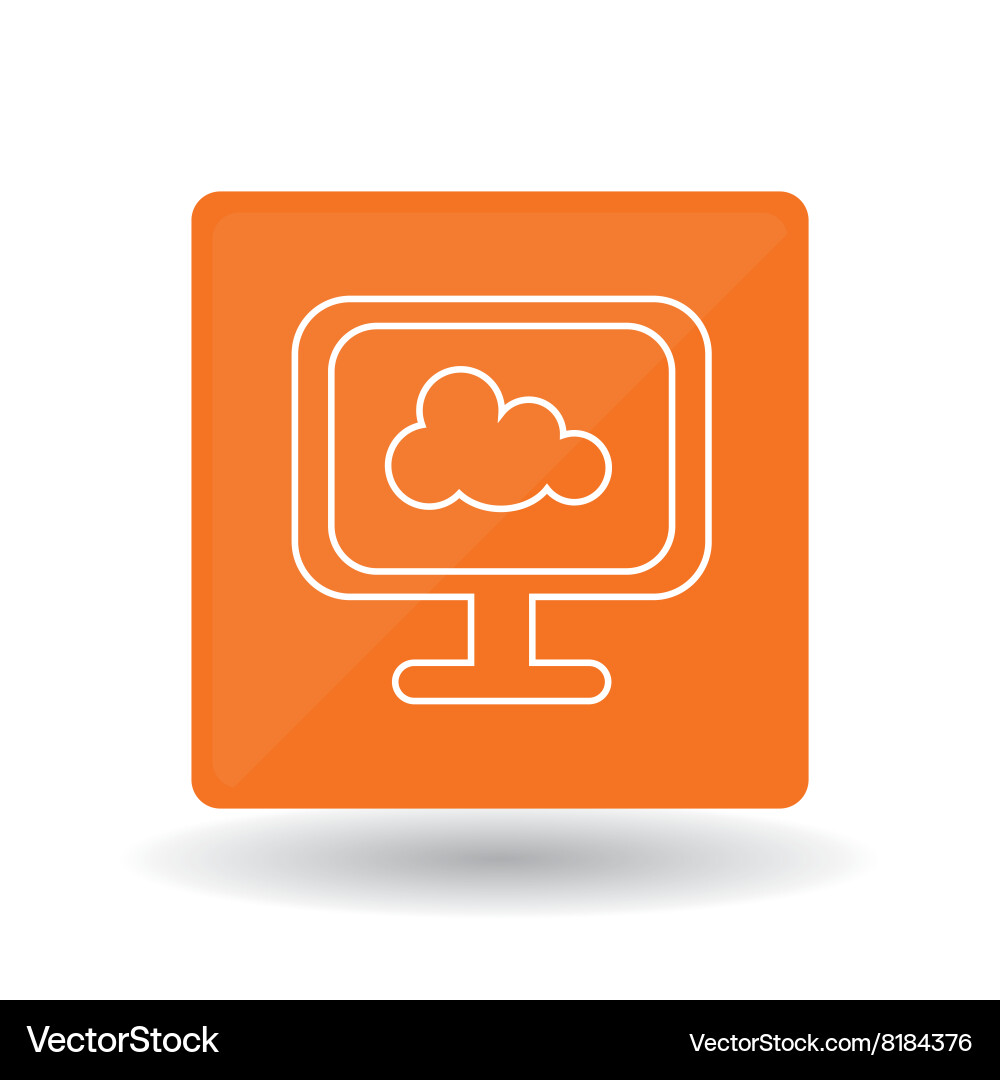 Cloud computing icon design Royalty Free Vector Image