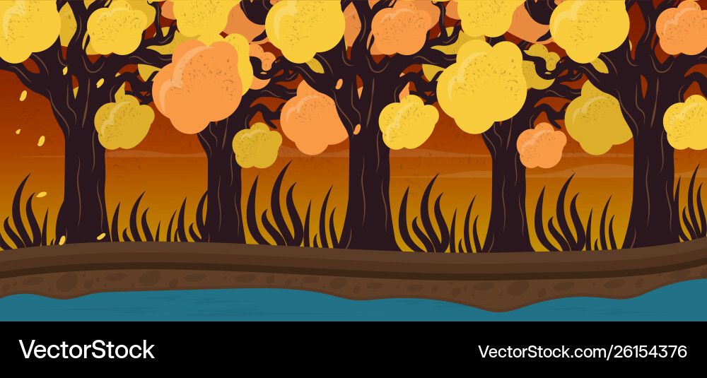 Forest background Royalty Free Vector Image - VectorStock
