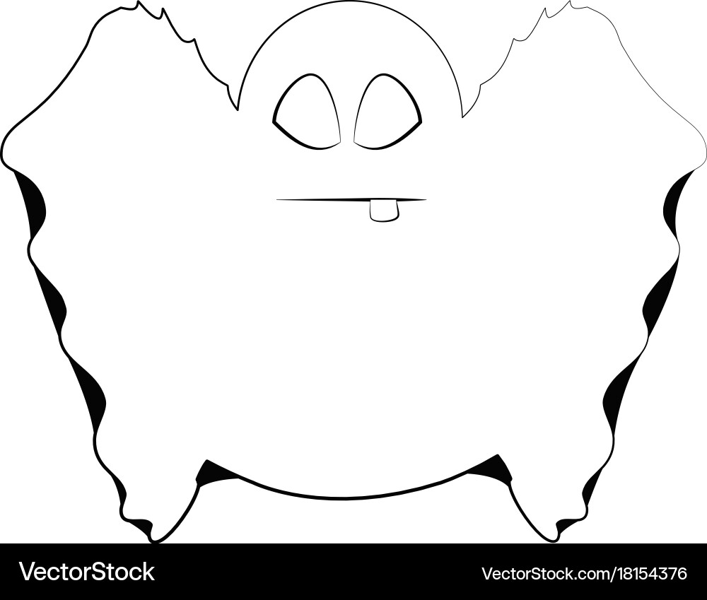 Isolated cute ghost Royalty Free Vector Image - VectorStock