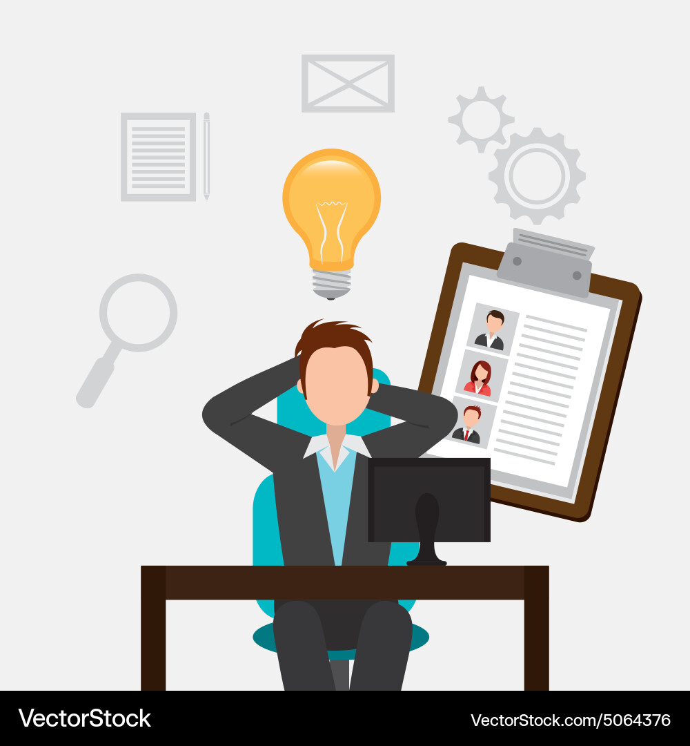 Job digital design Royalty Free Vector Image - VectorStock